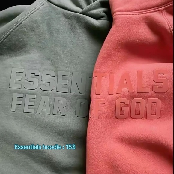 Essentials Cream Hoodie and Sweatpants Set - Picture 16 of 16